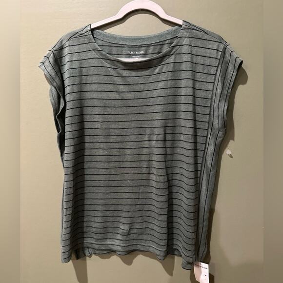 💥Read description Eileen Fisher Linen Pullover - Picture 1 of 5